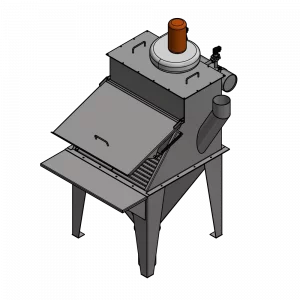 animated 3D rendering of FormPak bulk bag dump station